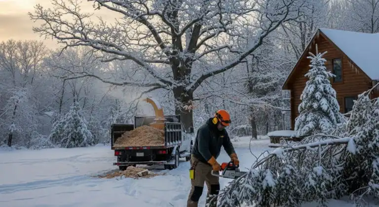 Buffalo winter tree pruning conditions