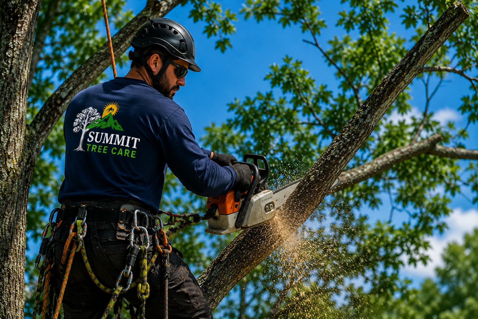 Summit Tree Care worker providing tree service in Buffalo NY